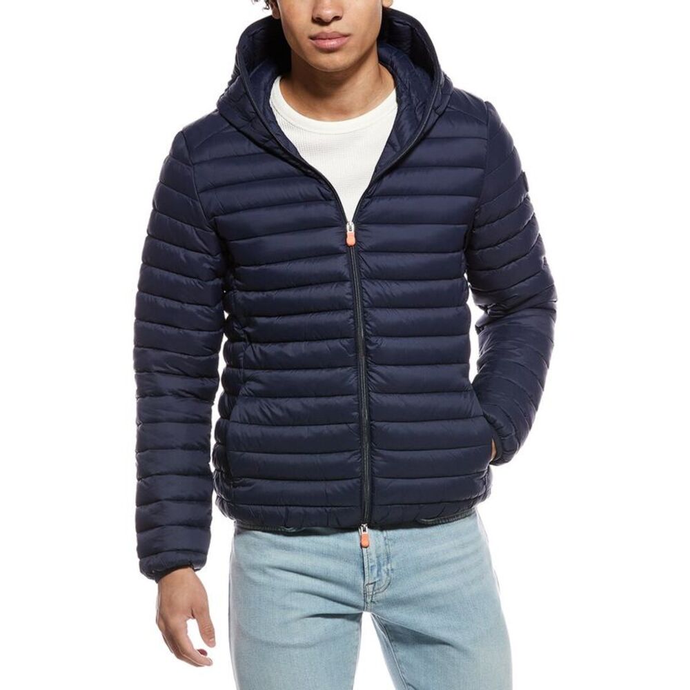 Save The Duck Mens  Danielle Puffer Jacket, Blue